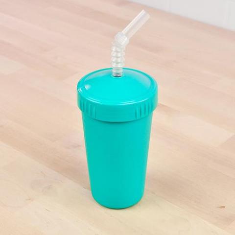 Re-Play Recycled Plastic Straw Cup in Aqua