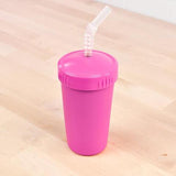 Re-Play Recycled Plastic Straw Cup in Bright Pink