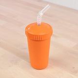 Re-Play Recycled Plastic Straw Cup in Orange