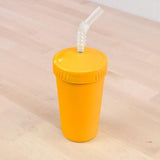 Re-Play Recycled Plastic Straw Cup in Sunshine Yellow