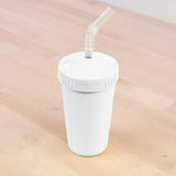 Re-Play Recycled Plastic Straw Cup in White