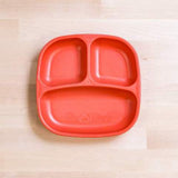 Re-Play Recycled Plastic Divided Plate in Red - Original