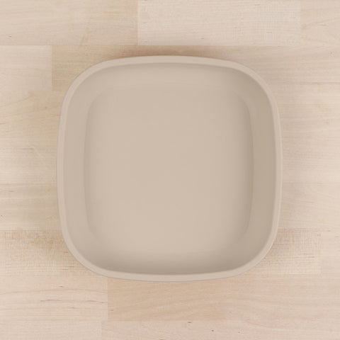 Re-Play Recycled Plastic Flat Plate in Beige Sand - Original
