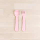 Re-Play Recycled Plastic Fork & Spoon in Ice Pink