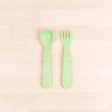 Re-Play Recycled Plastic Fork & Spoon in Green