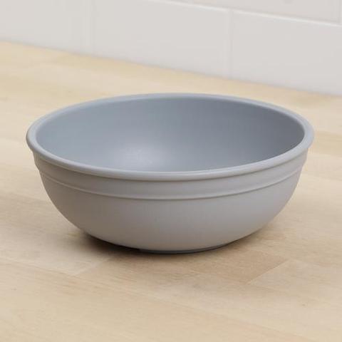 Re-Play Recycled Plastic Bowl in Grey - Adult