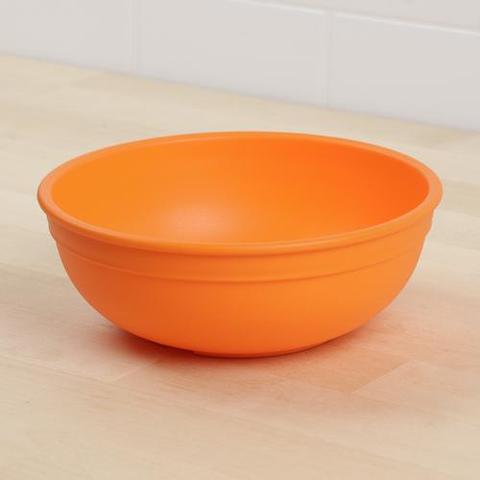 Re-Play Recycled Plastic Bowl in Orange - Adult