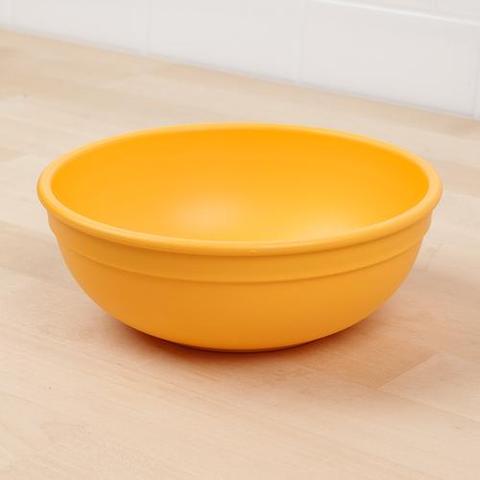 Re-Play Recycled Plastic Bowl in Sunshine Yellow - Adult