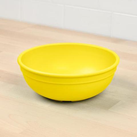Re-Play Recycled Plastic Bowl in Yellow - Adult