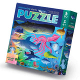 Crocodile Creek Shimmering Shark Foil Puzzle - 60pc