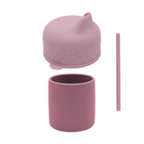 We Might be Tiny Grip Cup & Sippie Lid Set - Dusty Rose