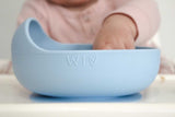 Wild Indiana Silicone Baby Bowl & Spoon Set in Sky (Limited Edition)