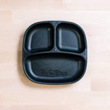 Re-Play Recycled Plastic Divided Plate in Black - Original