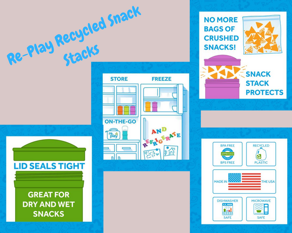Re-Play Recycled Plastic Snack Stack in Bright Pink – Scarlett Tippy Toes