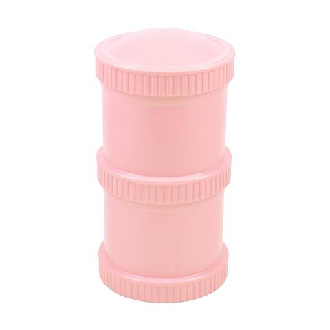 Re-Play Recycled Plastic Snack Stack in Baby Pink