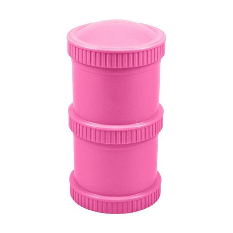 Re-Play Recycled Plastic Snack Stack in Bright Pink
