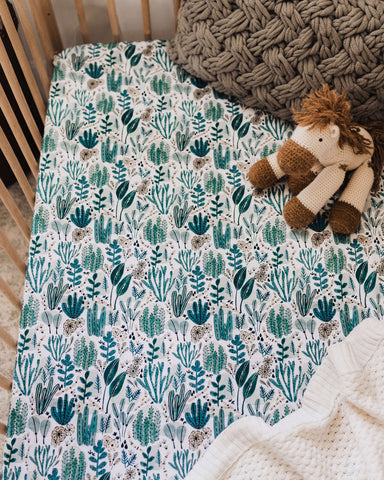 Snuggle Hunny Cotton Fitted Cot Sheet in Arizona