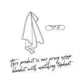 Snuggle Hunny Cotton Knit Jersey Wrap Boho Posy with Matching Topknot
