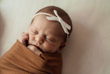 Snuggle Hunny Bronze Jersey Wrap with Matching Beanie