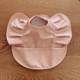 Snuggle Hunny Waterproof Bib in Daisy with Frills