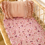Snuggle Hunny Cotton Fitted Bassinet Sheet in Blossom
