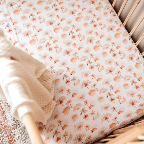 Snuggle Hunny Cotton Fitted Cot Sheet in Paradise
