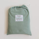 Snuggle Hunny Cotton Fitted Cot Sheet in Sage
