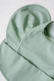 Snuggle Hunny Waterproof Bib in Sage with Frills