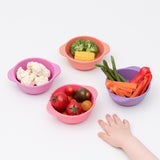 Bobo & Boo Bamboo Snack Bowl Set in Sunset Colours
