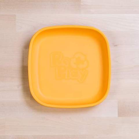 Re-Play Recycled Plastic Flat Plate in Sunshine Yellow - Original