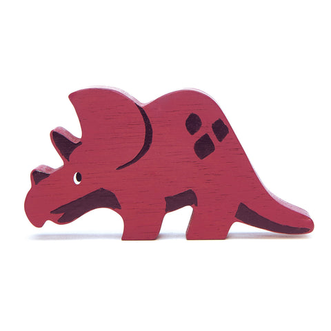 Tender Leaf Toys Wooden Animal - Triceraptops (Dinosaurs Series)
