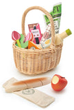 Tender Leaf Toys Wicker Basket Shopping Set