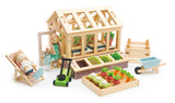 Tender Leaf Greenhouse with Garden Set