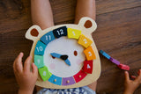 Tender Leaf Toys Wooden Bear Clock