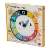 Tender Leaf Toys Wooden Bear Clock