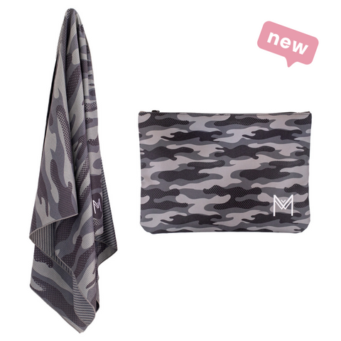 MontiiCo Beach Towel & Bag Set - Combat
