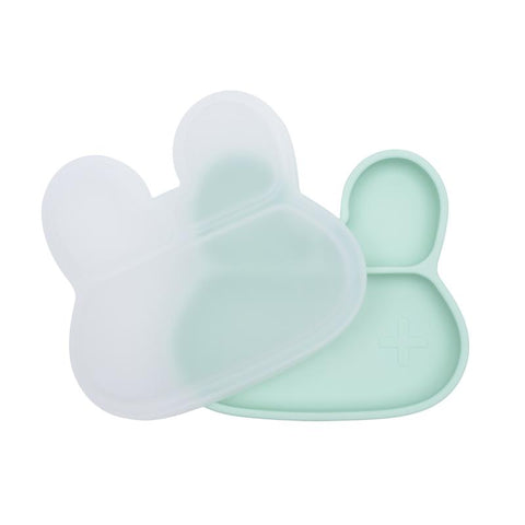 We Might be Tiny Stickie Plate Silicone Lid - Bunny Design