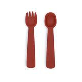 We Might be Tiny Feedie Fork & Spoon Set in Rust