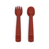 We Might be Tiny Feedie Fork & Spoon Set in Rust