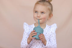 We Might be Tiny Sippie Lid - Blue Dusk