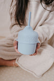 We Might be Tiny Grip Cup & Sippie Lid Set - Powder Blue