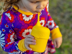 We Might be Tiny Sippie Lid - Yellow
