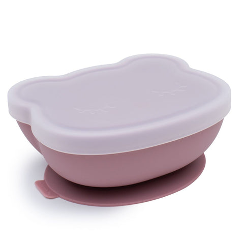 We Might be Tiny Stickie Suction Bowl in Dusty Rose