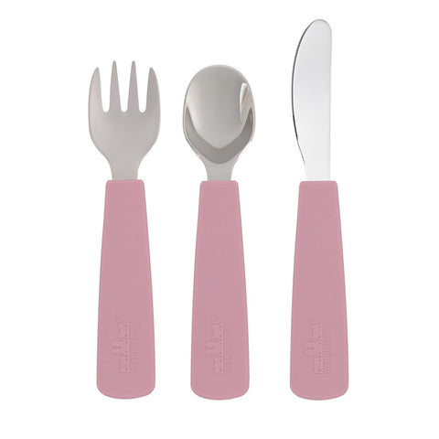 We Might be Tiny Cutlery Set in Dusty Rose