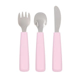 We Might be Tiny Cutlery Set in Powder Pink