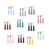 We Might be Tiny Cutlery Set in Plum
