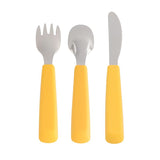 We Might be Tiny Cutlery Set in Yellow