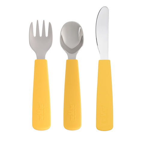 We Might be Tiny Cutlery Set in Yellow