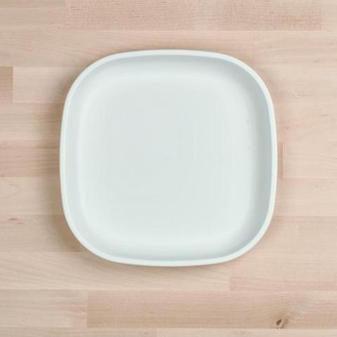 Re-Play Recycled Plastic Flat Plate in White - Adult