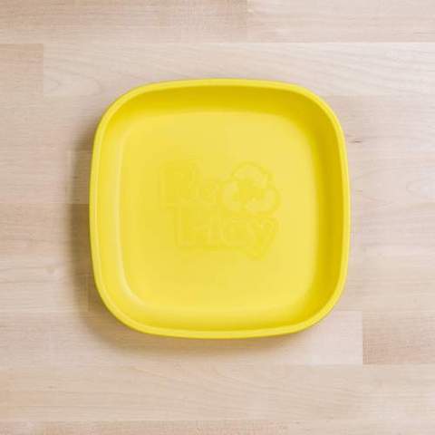 Re-Play Recycled Plastic Flat Plate in Yellow - Original
